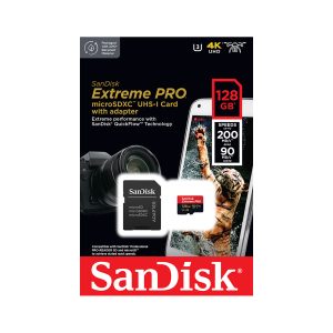 TARJETA DE MEMORIA MICRO-SDXC 128GB SANDISK EXTREME PRO UHS-I C10 U3 V30 A2 /ADAPTADOR SD