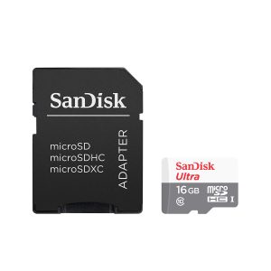 TARJETA DE MEMORIA MICRO-SD 16GB SANDISK ULTRA HC CLASE 10 /ADAPTADOR SD