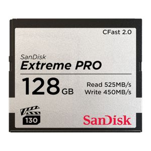 TARJETA DE MEMORIA CFAST 2.0 EXTREME PRO 128GB  READ 525MB/S WRITE 450MB/S SANDISK SDCFSP-128G-G46D