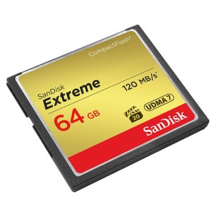 TARJETA DE MEMORIA COMPACTFLASH EXTREME 64GB READ 120MB/S WRITE 85MB/S SANDISK SDCFXSB-064G-G46