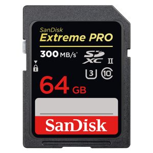 TARJETA DE MEMORIA SD EXTREME PRO 64GB UHS-II 300MB/S - 260MB/S  SANDISK SDSDXDK-064G-GN4IN