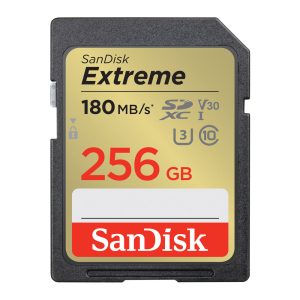 TARJETA DE MEMORIA SD 256GB EXTREME UHS-I 180MB/S SANDISK SDSDXVV-256G-GNCIN