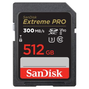 TARJETA DE MEMORIA SD 512GB EXTREME PRO 300MB/S XC UHS-II SANDISK SDSDXDK-512G-GN4IN