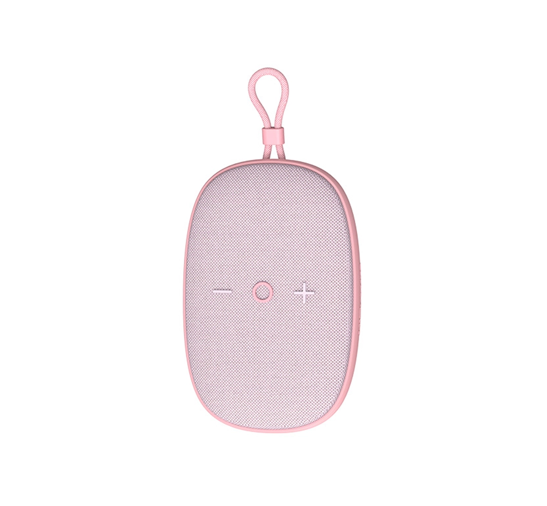 parlante bluetooth portátil hifuture ascendo 20w super slim, impermeable ipx7 y 15h de reproducción rosado