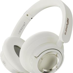 audífonos over‑ear hifuture futuretour x con anc y audio ldac champaña dorado