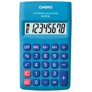 CALC BASICA BOLSILLO 8 DIG. AZUL CASIO