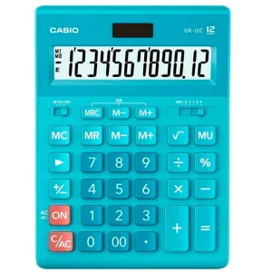 CALCULADORA SOBREMESA CASIO GR-12C-LB