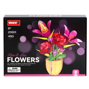 ARMABLE SET FLORAL BONSÁI – LIRIOS Y ROSAS