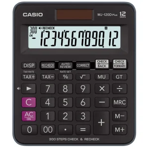 CALCULADORA CASIO MJ-120DPLUSBK SOBREMESA