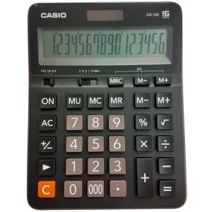 CALCULADORA CASIO SOBREMESA GX-16B-W-DC 16 DIGITOS